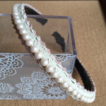 レースとパールのカチューシャ