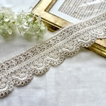 [50cm] インド刺繍リボン　スカラップ