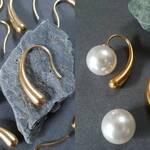 [2pcs] オール ステンレス ティアドロップ フック ピアス ゴールド 金属アレルギー対応