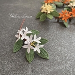 ブローチ　～銀木犀（M）〜