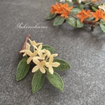 ブローチ　～ウスキモクセイ（M）〜