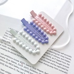 在庫限り 3pcs  ぽこぽこ ヘアクリップ 半円