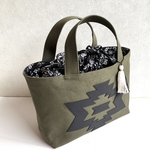 帆布巾着トートバッグ＆ポーチ(大中小の3点)