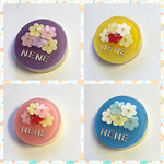 再販！名前入り☆煌めきカラーflowerブーケケーキのブローチ