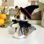 ハロウィン🎃茶トラ猫の魔女♡あみぐるみ
