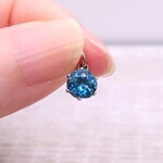 ペンダントトップ / ロンドンブルートパーズ (6mm)＠サージカルステンレス