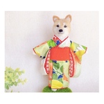 正絹振袖着物♡おめかしわんこドール用　愛犬の着せ替え人形(mii._.wool)