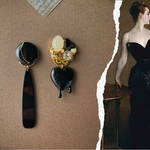 【名画モチーフ】【2way】ジョン・シンガー・サージェント「マダムXの肖像（ゴートロー夫人）」イヤリング・ピアス 