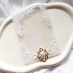 〖 送料¥0 〗花刺繍レースのシンプルトレカケース