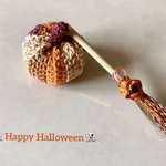 ハロウィン飾り・かぼちゃ🎃& ホウキ