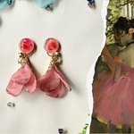 【2way】名画モチーフ　ドガ「Dancers in Pink」イヤリング・ピアス