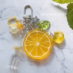 チャーム付き♬.*ﾟlemon color🍋スライスレモンキーホルダー