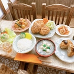ミニチュア　フェイクフード　コロッケ　定食セット