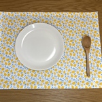 30㎝×40㎝ 撥水ラミネート加工のランチョンマット（レモン）