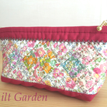 LIBERTY リバティ パッチワーク たっぷり入るペンケース*2