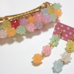 こんぺいとうバレッタ＆ピアス:) blueiris様