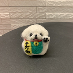 [受注製作] ペキニーズ　招き犬　羊毛フェルト