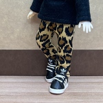 (ピコドー10)パンツ　ヒョウ柄茶色　スリムパンツ　ロングパンツ