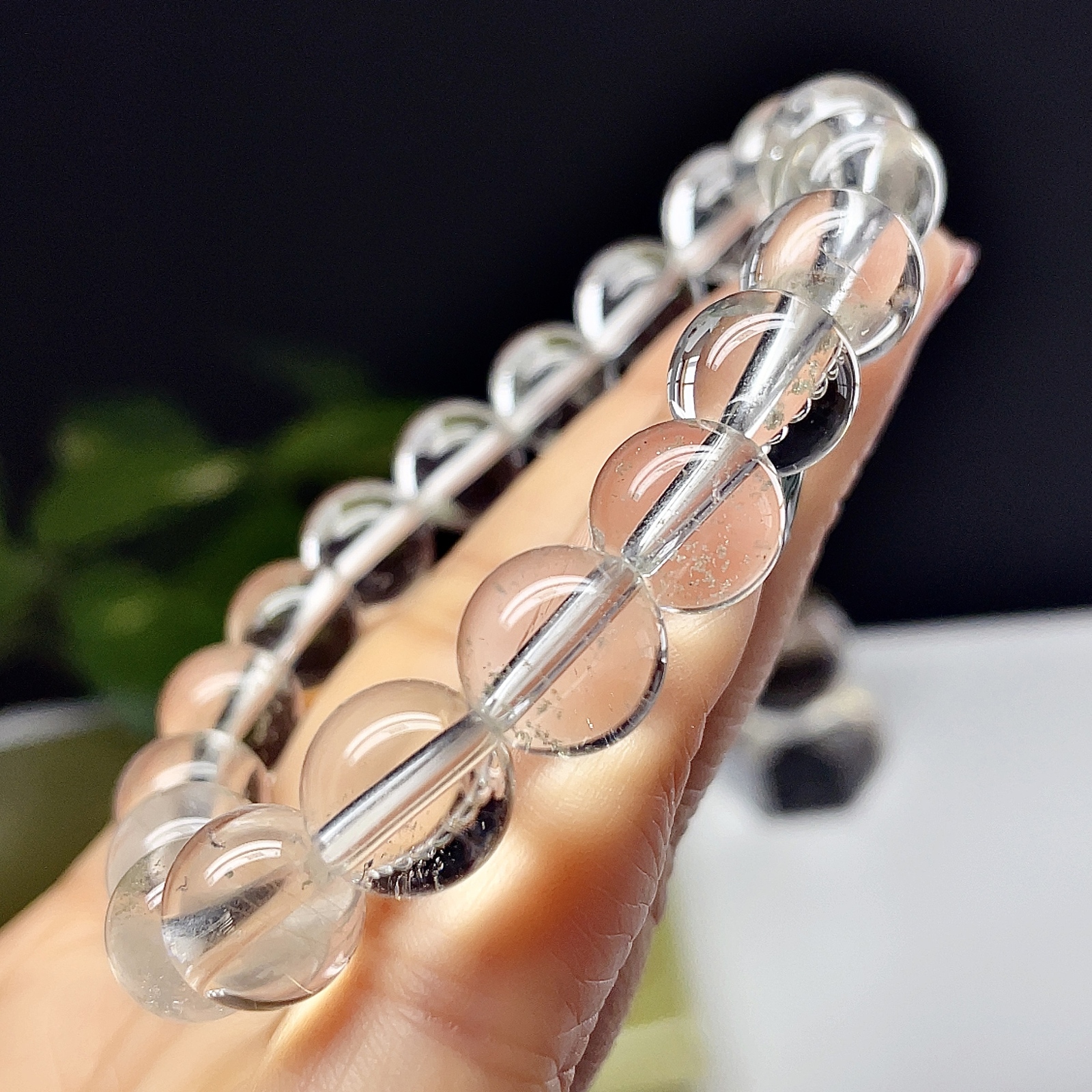 超高品質】 ヒマラヤ 水晶 ブレスレット 天然石 マニカランクォーツ 11 