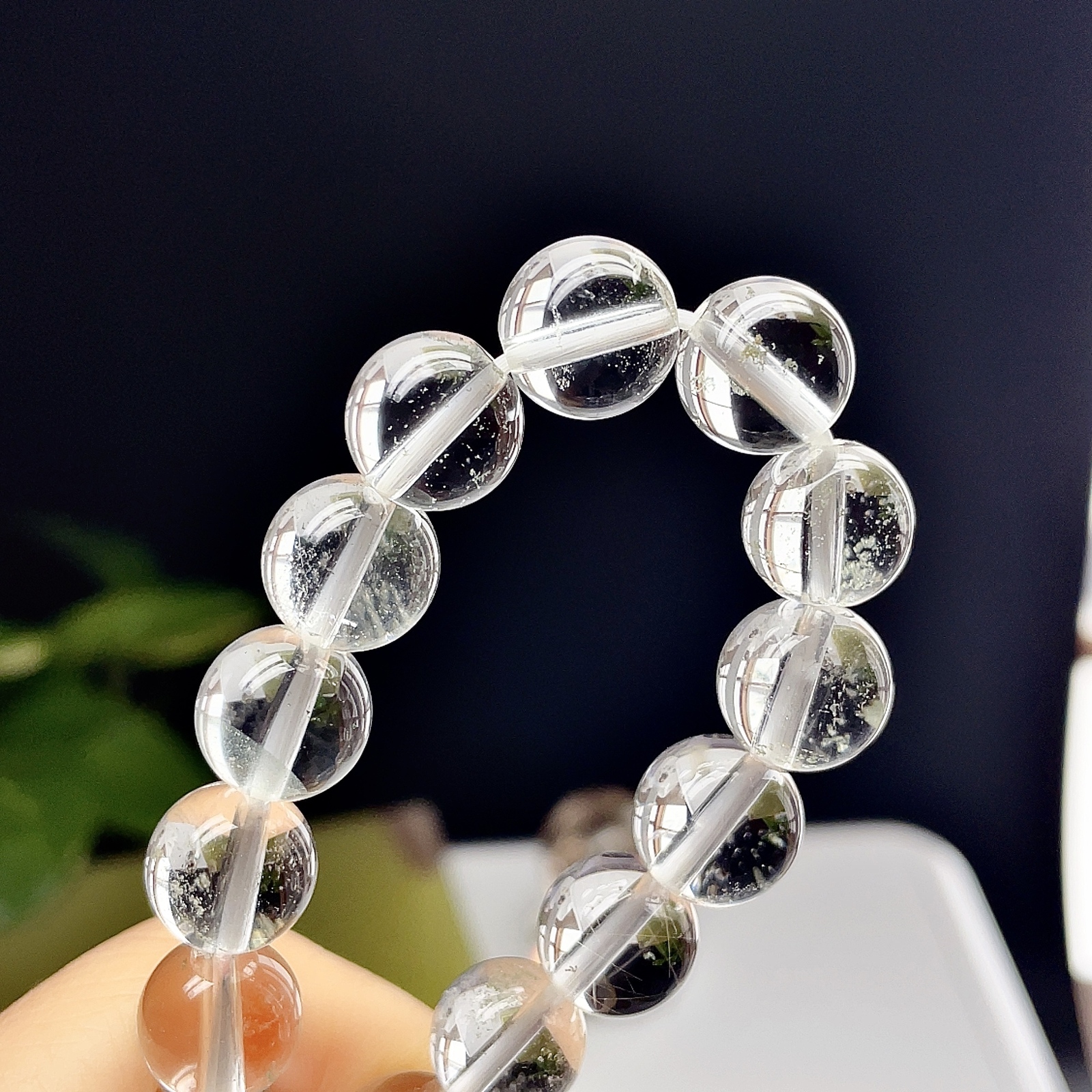 超高品質】 ヒマラヤ 水晶 ブレスレット 天然石 マニカランクォーツ 11