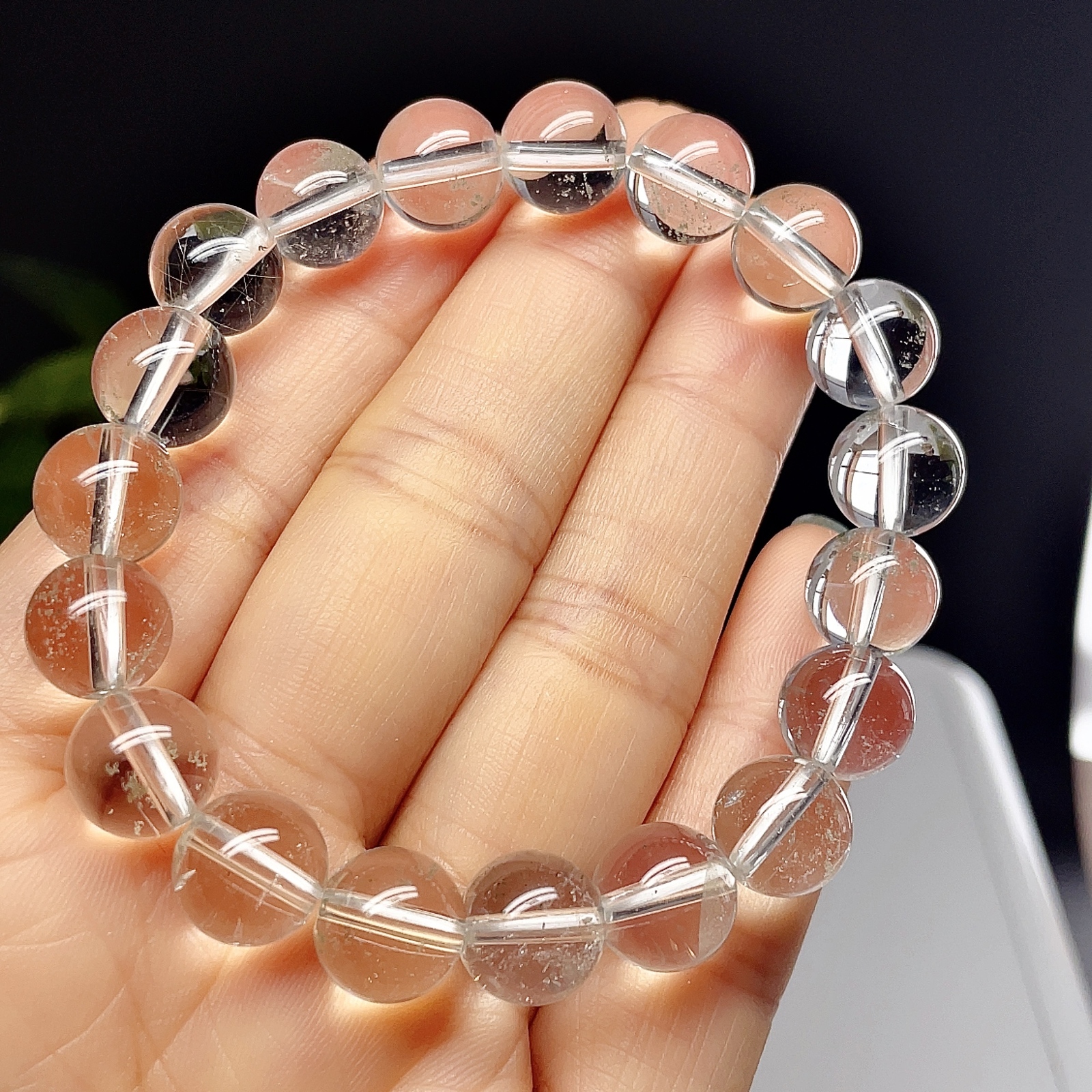 超高品質】 ヒマラヤ 水晶 ブレスレット 天然石 マニカラン