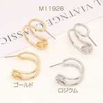 M11926-G  3对  デザインピアス 11×23mm  3X（1ペア）