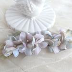 紫陽花バレッタ　ice blue*lavender