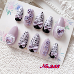 ☆kirari-nail☆ No.253推しネイルパープル