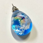 雲レジン☆虹の架け橋☆空たまご4☆オススメの紐ペンダント