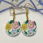 アリス様オーダー品　お花の華やかピアス