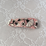 【パッチンピン】インド刺繍リボン🎀ピンクb
