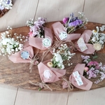 kiiroi-sora様専用ページ　3個～ミニブーケ　ミニ花束　ミニスワッグ　結婚式　席札　二次会　プチギフト　ドライフラワーミニブーケ　お祝い　記念日　