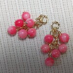 ピンク珊瑚　(染め)　5mm×いっぱい　ピアリングチャーム　ピアスチャーム　♡可愛いです　ピアス、イヤリング金具変更可(有料)