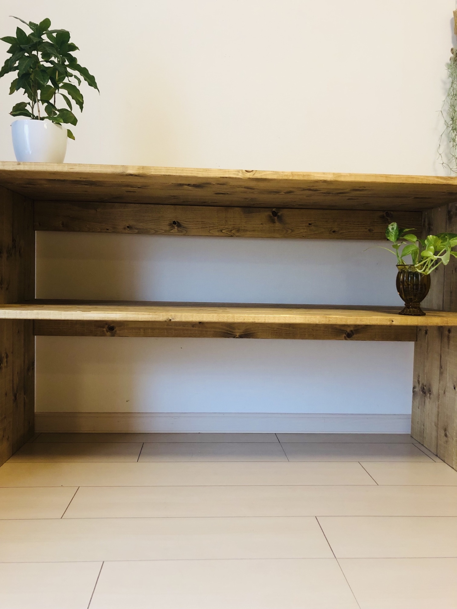 オープンラック ウッドチェスト 本棚 食器棚 キッチンラック 無垢材