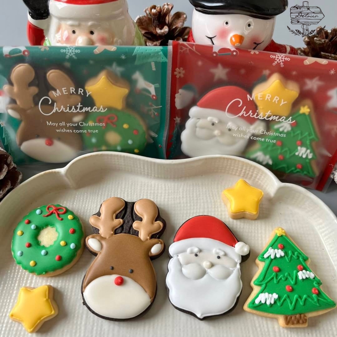 完売】2袋セット✳︎サンタとトナカイのクリスマスアイシング