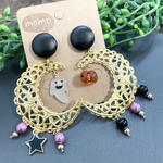 (ハロウィン早割10%OFF)可愛いハロウィンの大ぶりピアス・イヤリング♡9月末まで