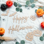Happy  Halloween 　ハロウィン　早割 レターバナー 　｜木製