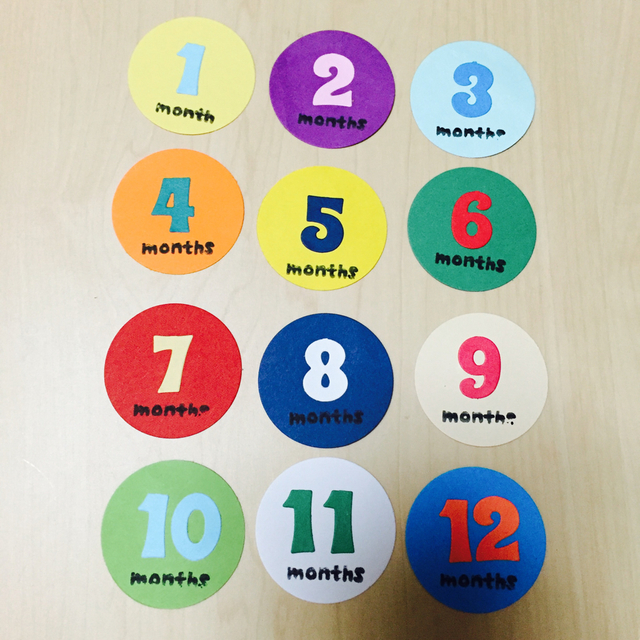 月齢カード シンプル丸ver ハンドメイドマーケット Minne