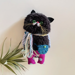 No.6328 ふわもこ黒猫chanぬいぐるみ