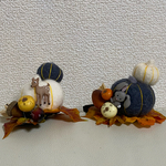 tamntyo様パンプキン🎃カチューシャ(グレーとホワイト)セット