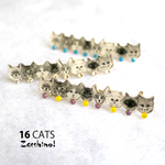 16匹の猫のブローチ／セン