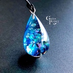 〔受注制作〕海雫【深海】　ネックレス/ペンダント　レジンアクセサリー