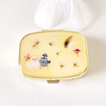 hakoroko様専用ページ　文鳥さんのピルケース(ゴールド角型)