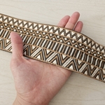 〖50cm〗インド刺繍リボン  <商品No.564 モスグリーン>