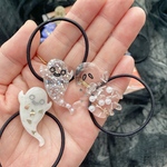 ☆限定☆ キッズ Halloween ハロウィン おばけ レジン ヘアゴム 3本セット ghost family set