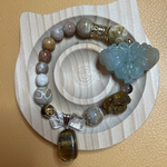 値下げ✨フォッシルコーラル　化石珊瑚　幻　蝶　フローライト　