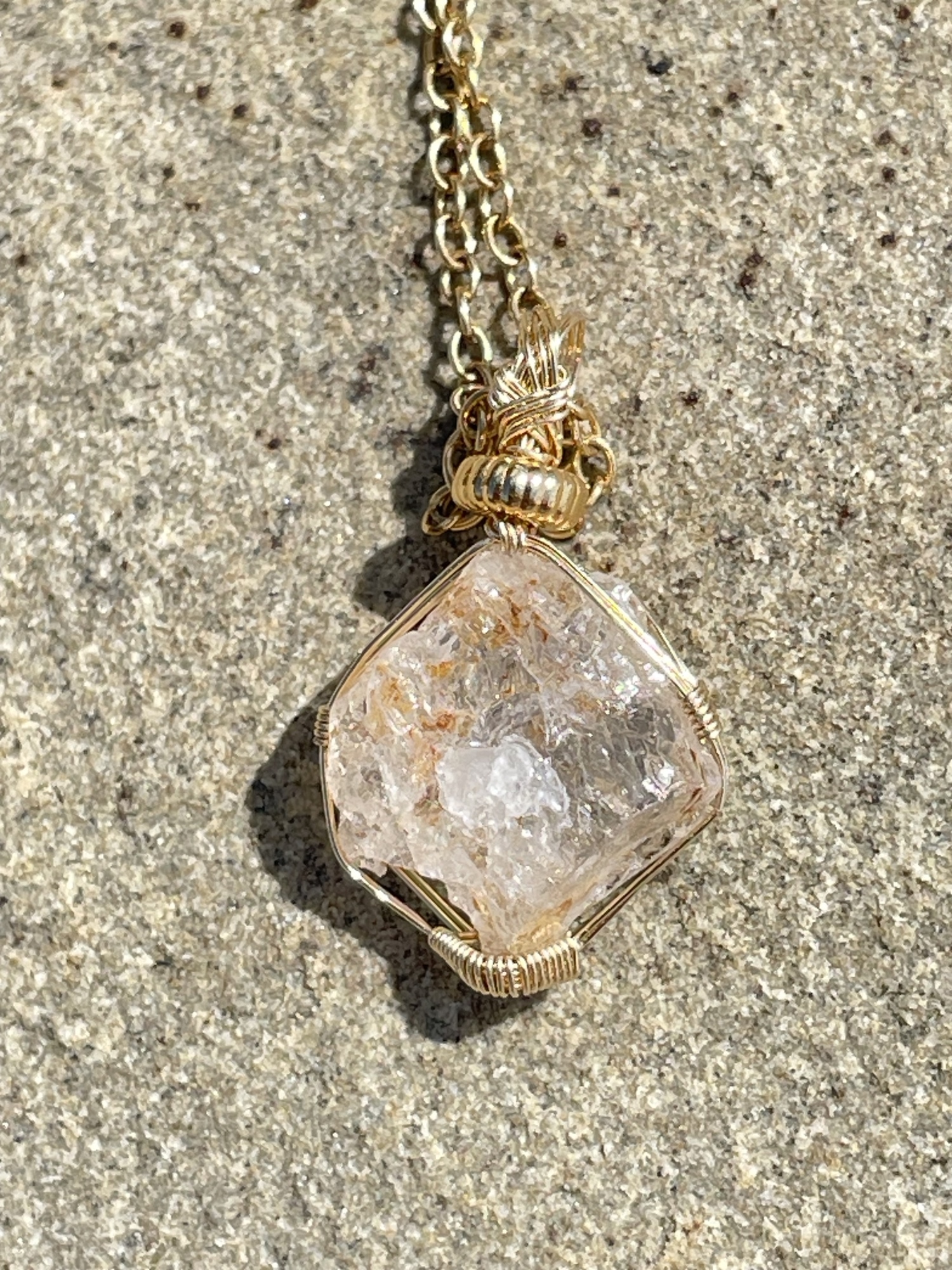 女神巻き®︎ 6.7ct AFRICAN ELESTIAL PHENACITE ペンダントトップ 