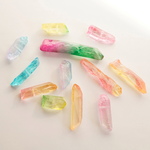 限定④ 12個MIX 天然石 水晶 クリスタル 氷柱 グラデーション 染め バイカラー 単色 福袋 大量