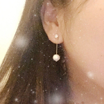 〜ゆらゆらパールノンホールピアス〜