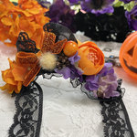 ワンコ用カチューシャ♡ハロウィン2023🎃🦇🕸オレンジ系Sサイズ